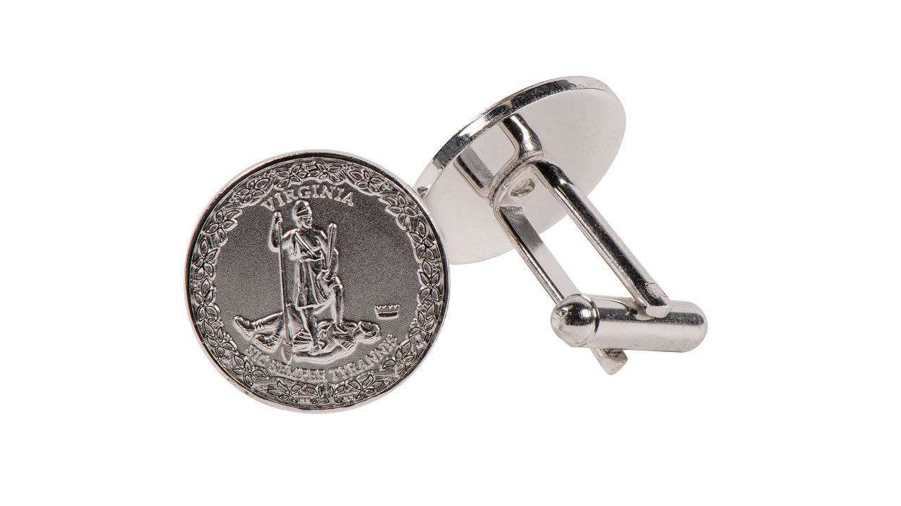 Great seal of the Commonwealth of Virginia cufflinks